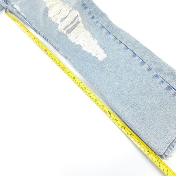 FRAME Denim Le Slouch Distressed Straight Leg Jeans Drenched 90s Grunge Baggy 26 - Picture 4 of 11